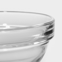 Салатник стеклянный &laquo;Удобное хранение&raquo;, 250 мл, d=12 см, штабелируемый