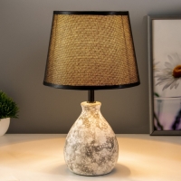 Настольная лампа "Адара" Е14 40Вт серый 20х20х33см RISALUX