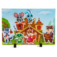 Набор развивающих магнитов. Театр по мотивам русской народной сказки &laquo;Теремок&raquo;