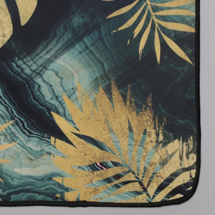 Набор ковриков для ванной и туалета Доляна &laquo;Тропический лес&raquo;, 2 шт: 50&times;80 см, 50&times;40 см