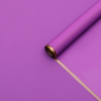 Пленка для цветов "Бронзовая полоса", лавандовый, 58 см х 10 м (+ - 1 см)