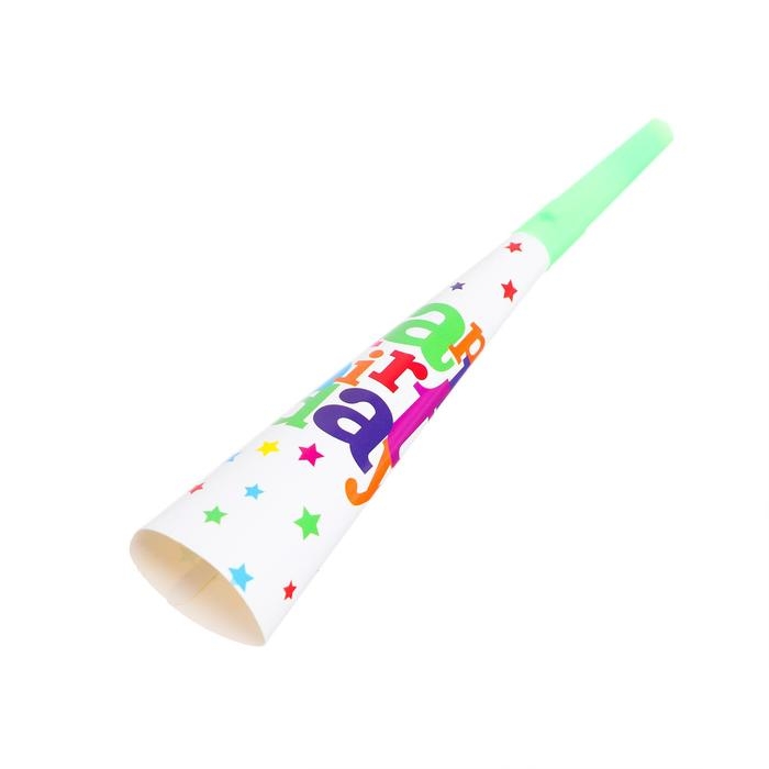 Дудка-гудок &laquo;С днём рождения&raquo;, набор 6 шт.