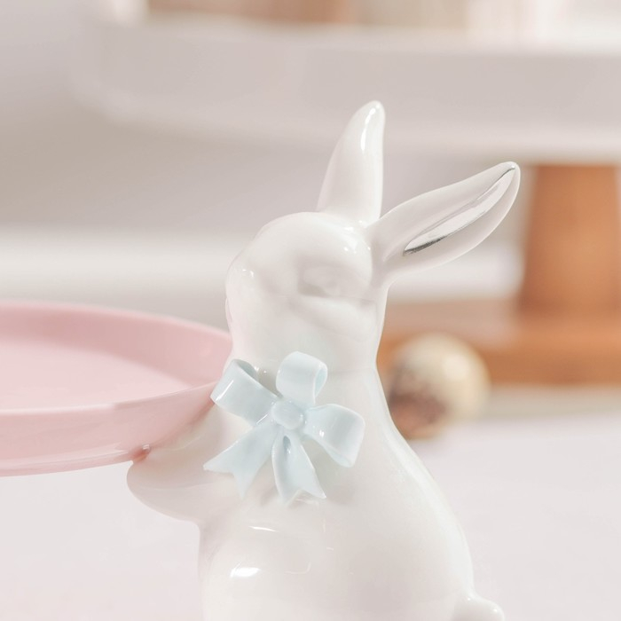 Блюдо для пирожных &laquo;Зайка&raquo;, 22&times;11,5&times;11 см