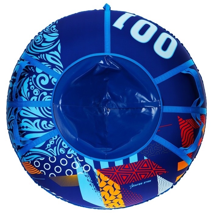 Тюбинг-ватрушка Winter Star &laquo;Абстракция&raquo;, диаметр чехла 120 см