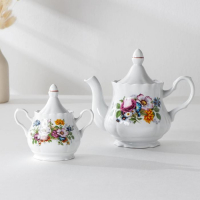 Набор столовой посуды Добрушский завод &laquo;Букет цветов&raquo;, 34 предмета, фарфор, белый