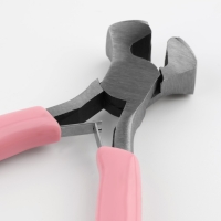 Кусачки торцевые, для рукоделия, 10,5 &times; 6,5 см, цвет серебряный/розовый