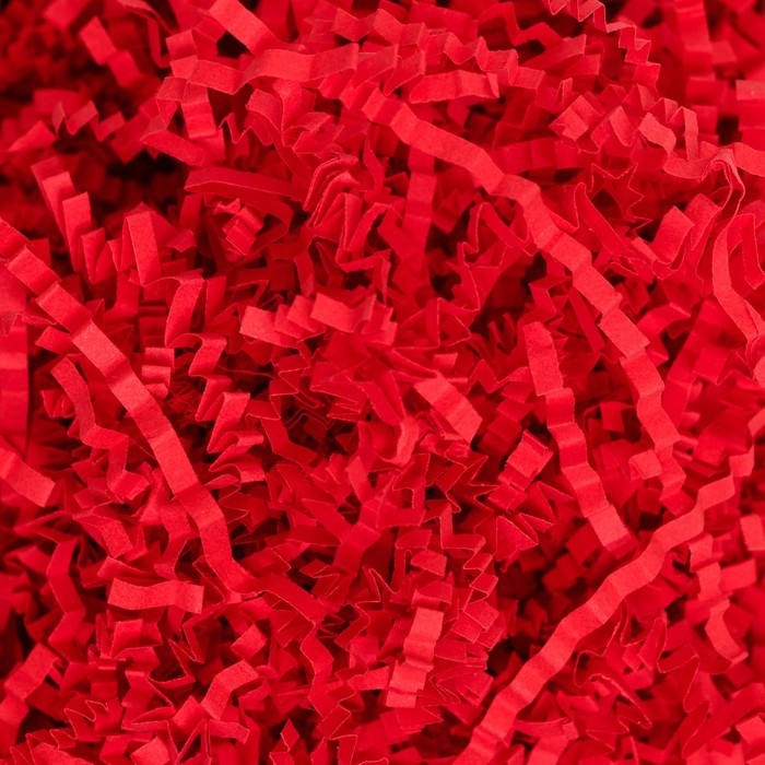 Наполнитель бумажный, красный-коралловый, 500 г