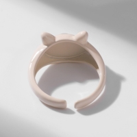 Кольцо &laquo;Монстрик&raquo; кот, цвет розовый, безразмерное