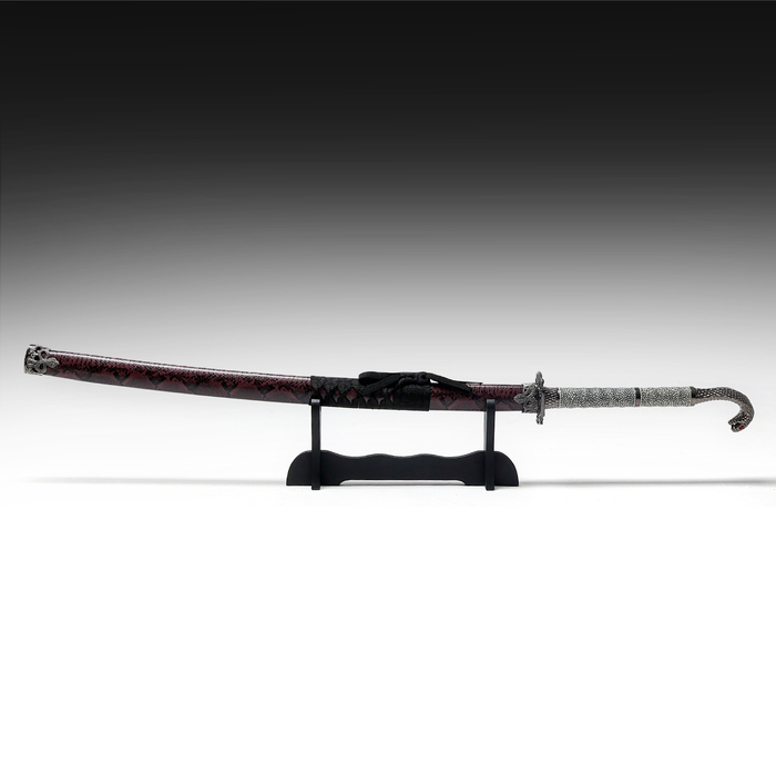 Сувенирное оружие &laquo;Катана Рику&raquo; 107см, рукоять под змеиную кожу