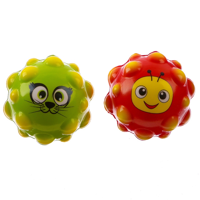 Мягкий мячик &laquo;Звери&raquo;, виды МИКС