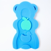 Подкладка для купания макси &laquo;Мишка&raquo;, цвет синий, 55х30х6см