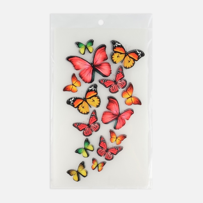 Термотрансфер &laquo;Бабочки&raquo;, 11 &times; 19,5 см, цена за 1 лист