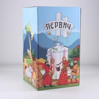 Самогонный аппарат &laquo;Первач Элит&raquo;, 20Т, 20 л, термометр, клапан избыточного давления, слив отходов, охлаждение