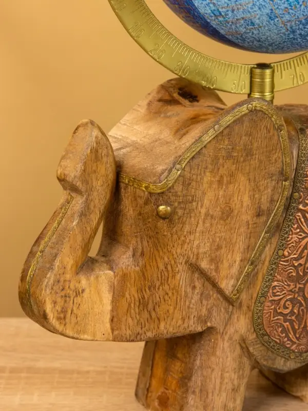 Глобус сувенирный, 17&times;12.5&times;31.5 см, подставка дерево