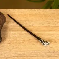 Заколка для волос &laquo;Полосы&raquo;, 17 см, дерево албезия