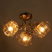 Люстра "Переливы" 3х40Вт Е27 золото