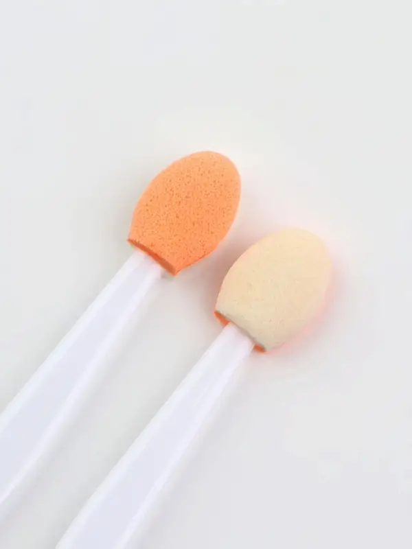 Набор аппликаторов для теней, двусторонние, 5 шт, 7,5 см, цвет белый