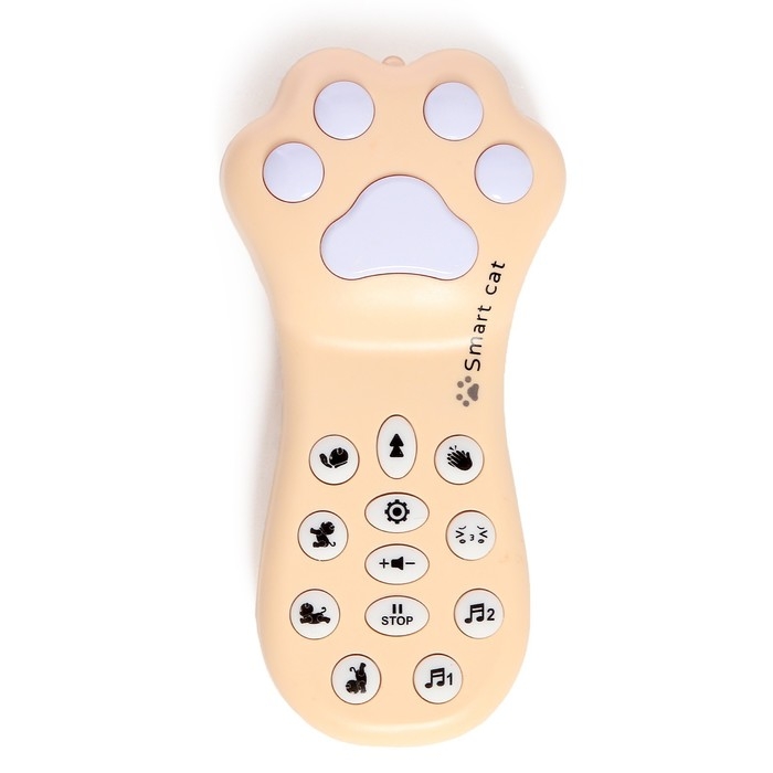 Робот кот &laquo;Пультовод&raquo; ZHORYA, на пульте управления, интерактивный: сенсорный, звук, свет, на батарейках, на русском языке, синий