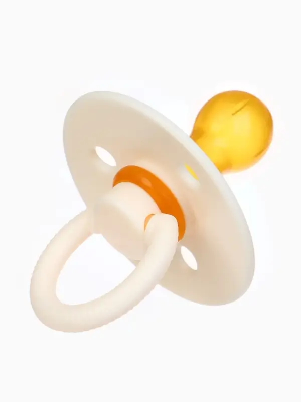 Набор классических пустышек, 2 шт., латекс, персиковый/айвори, в контейнере, от 0 мес., M&B