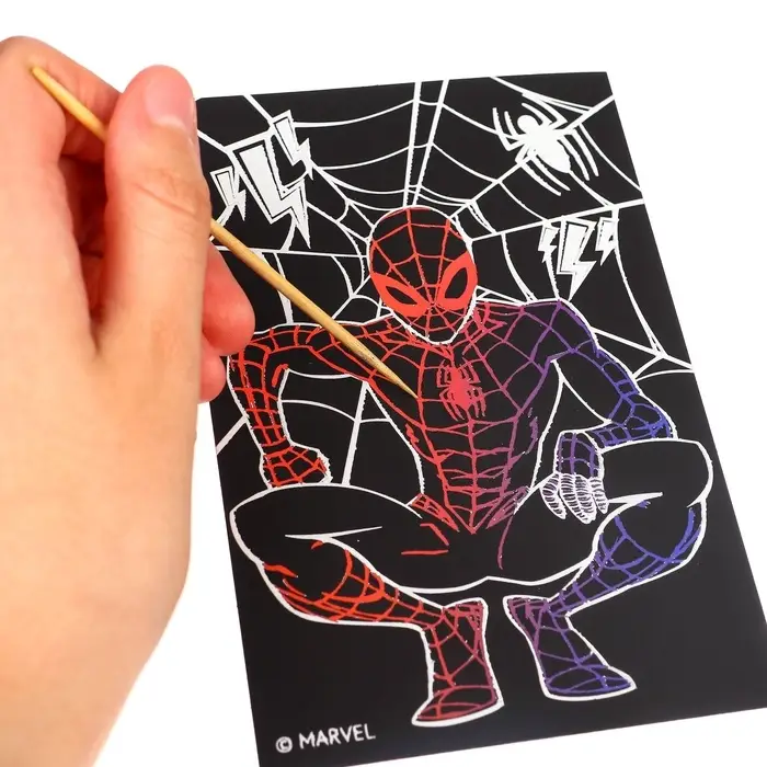 Гравюра детская &laquo;Человек-паук&raquo;, набор 2 шт, 10 х 15 см