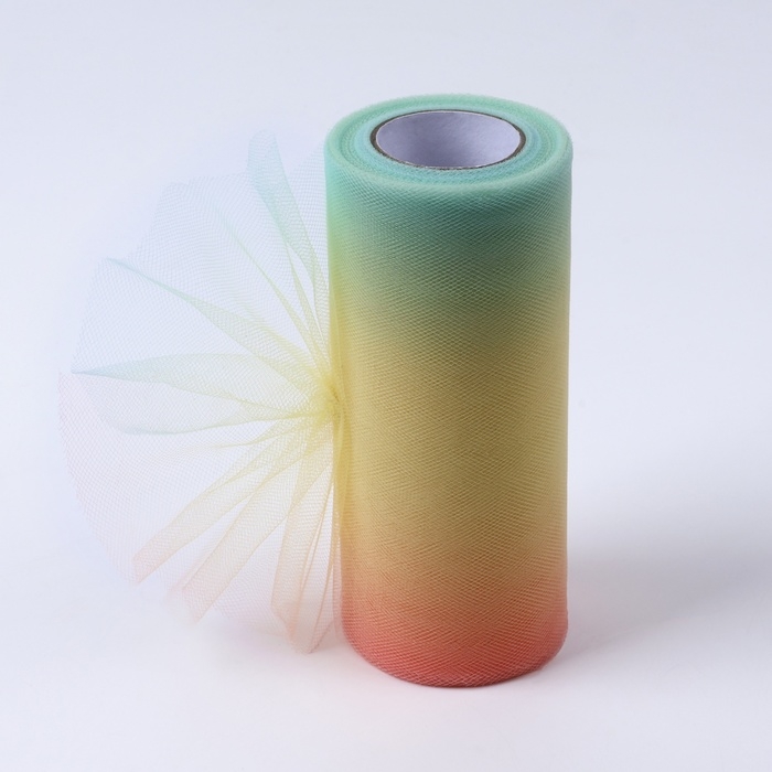 Фатин, 15 см, 11 &plusmn; 1 г/кв.м, 23 &plusmn; 1 м, цвет тропический градиент №3