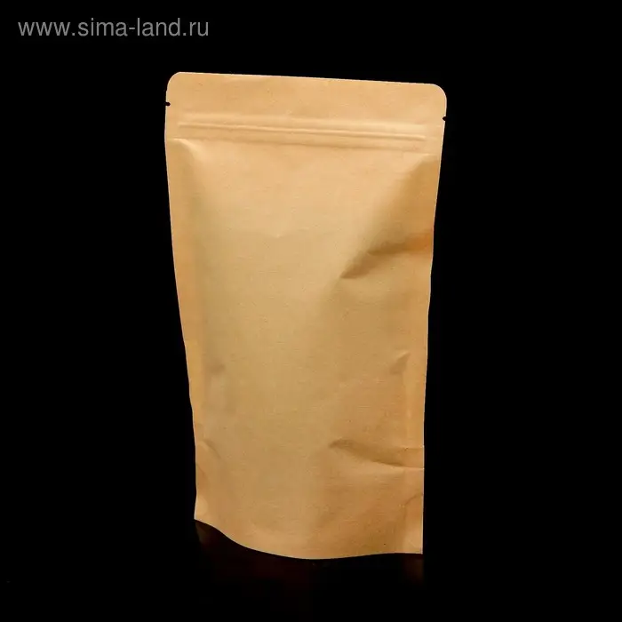 Пакет Zip - lock Крафт с прямоугольным окном 16&times;26 см