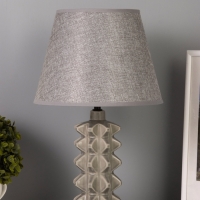 Лампа настольная "Ода" 40Вт Е14 серый 24х24х38см