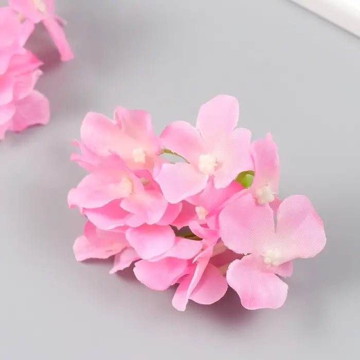 Цветы для декорирования "Гортензия" розовые 10х10 см