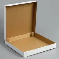Коробка для пиццы, белая, 32 х 32 х 4 см