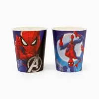 Набор бумажной посуды 10 персон: стакан, тарелка, скатерть, Мстители
