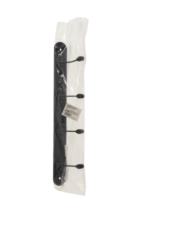 Вешалка ТУНДРА TVF002, металлическая, четырехрожковая, цвет черный