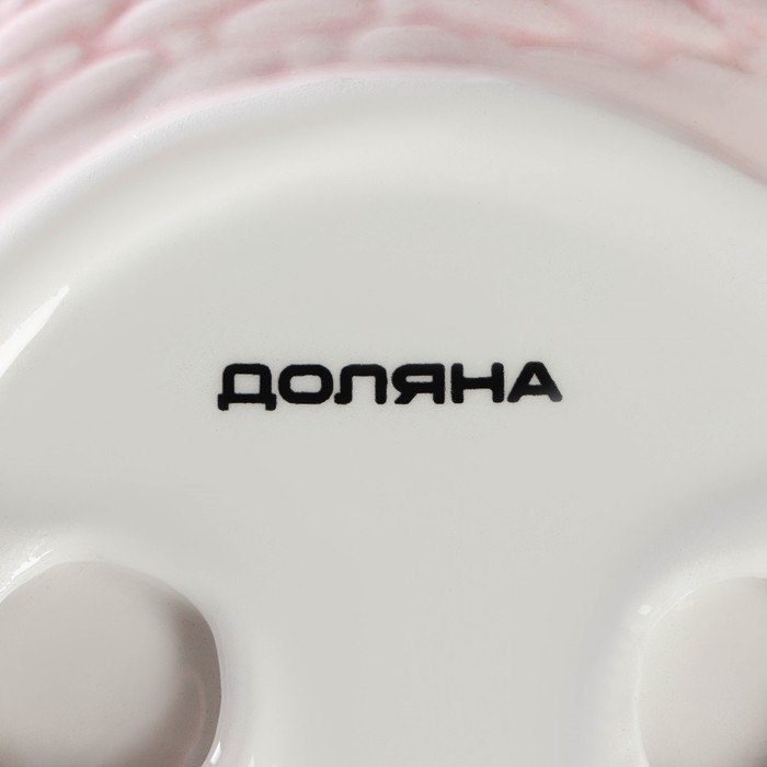 Конфетница &laquo;Зайка&raquo;, 800 мл, 19,5&times;16,5&times;12,5 см, цвет розовый