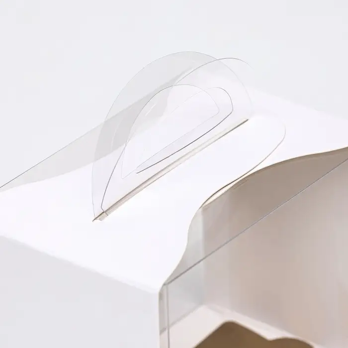 Кондитерская упаковка под пирожное, белая, 12&times;8&times;10 см