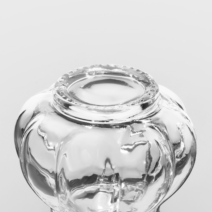 Банка стеклянная для хранения сыпучих продуктов Доляна &laquo;Чеснок&raquo;, 100 мл, 7&times;8 см, с бугельным замком