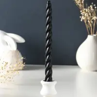 Свечи витые ароматизированные 1,9х24 см (набор 4 шт) 40 гр, 8 ч, смородина