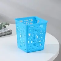 Корзина для хранения &laquo;Цветы&raquo;, пластик, 9&times;9&times;10 см, МИКС