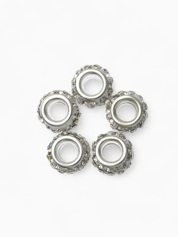 Шарм бусина &laquo;Шамбала&raquo; монпансье, для творчества, белые