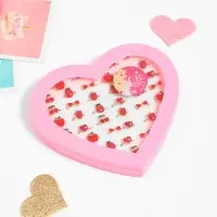 Кольцо детское &laquo;Ассорти&raquo; в сердце, форма МИКС, цвет красный в золоте, безразмерное