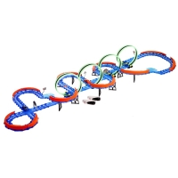 Автотрек &laquo;Стремительный мир&raquo;, радиоуправление, 2 машинки, мёртвая петля, свет