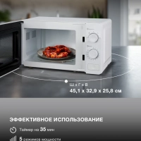 Микроволновая Печь HYM-M2009 20л. 700Вт белый