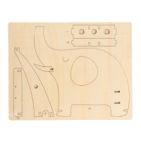 Электронный конструктор &laquo;Весёлый слон&raquo;, 26 элементов, наклейки