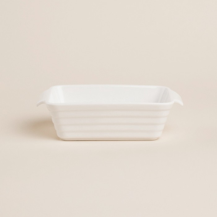 Форма для выпечки из жаропрочной керамики SL Home &laquo;Санторини&raquo;, 250 мл, 15,8&times;9,2&times;4,5 см, цвет белый
