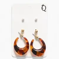 Набор серьги "Леопард" жемчуг, цветной в золоте