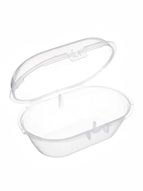 Набор классических пустышек, 2 шт., латекс, серый/серо-синий, в контейнере, от 6 мес., M&B