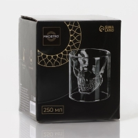 Стакан с двойными стенками Magistro &laquo;Череп&raquo;, 250 мл, 9&times;10 см