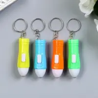 Фонарик брелок для ключей на кольце &laquo;Ручка&raquo;, светит, 5&times;1&times;1 см, МИКС