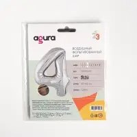 Шар фольгированный 40" &laquo;Цифра 4&raquo;, цвет серебряный, Slim