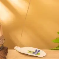 Подставка под благовония "Стрекоза" керамика, цв. синий, 17х7х1 см