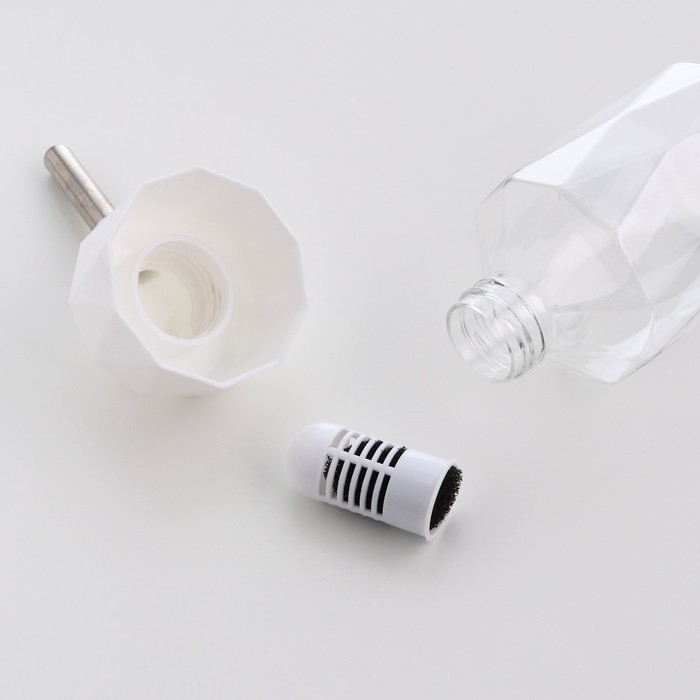 Поилка для грызунов, 250 мл, крепление-пружинка, белая