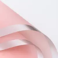 Пленка для цветов, &laquo;Серебряный кант&raquo;, пудра светлая, 57&times;57&plusmn;1 см